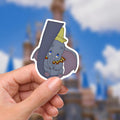 Dumbo Disney Sticker Waterproof Disney Laptop, Disneying Theme Park Vacation, Castle Park Mouse