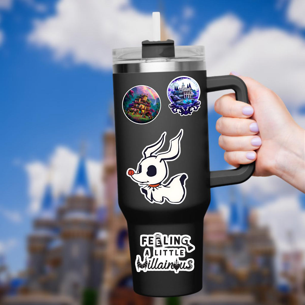 Disney Nightmare Before Christmas Zero Sticker: Waterproof Vinyl Decal for Laptop, Water Bottle hydro bottle, journal
