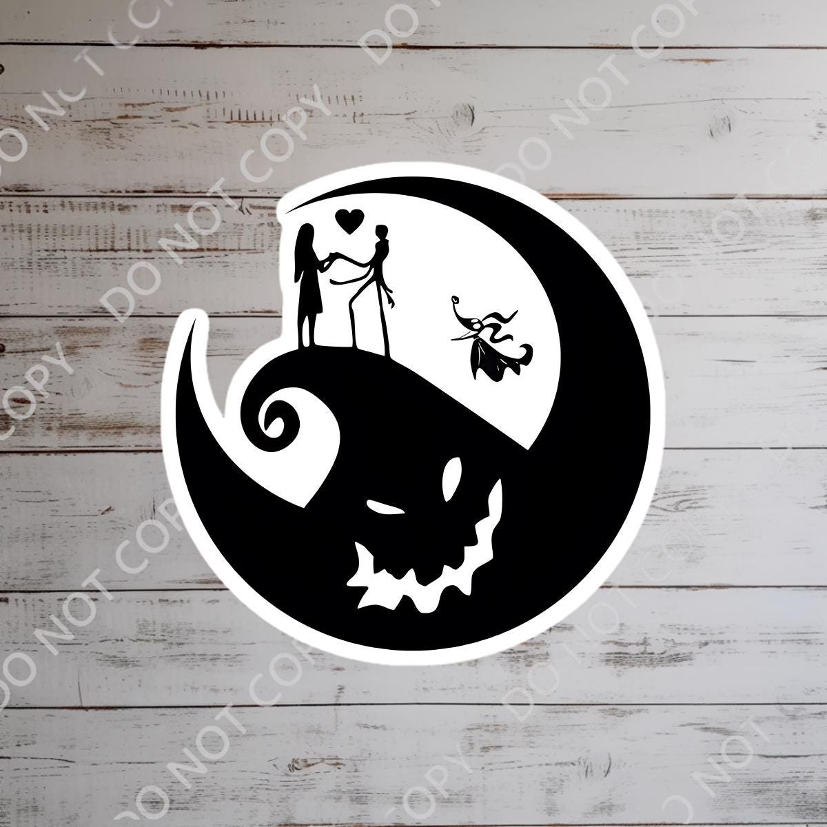 Disney Nightmare Before Christmas Zero Sticker: Waterproof Vinyl Decal for Laptop, Water Bottle