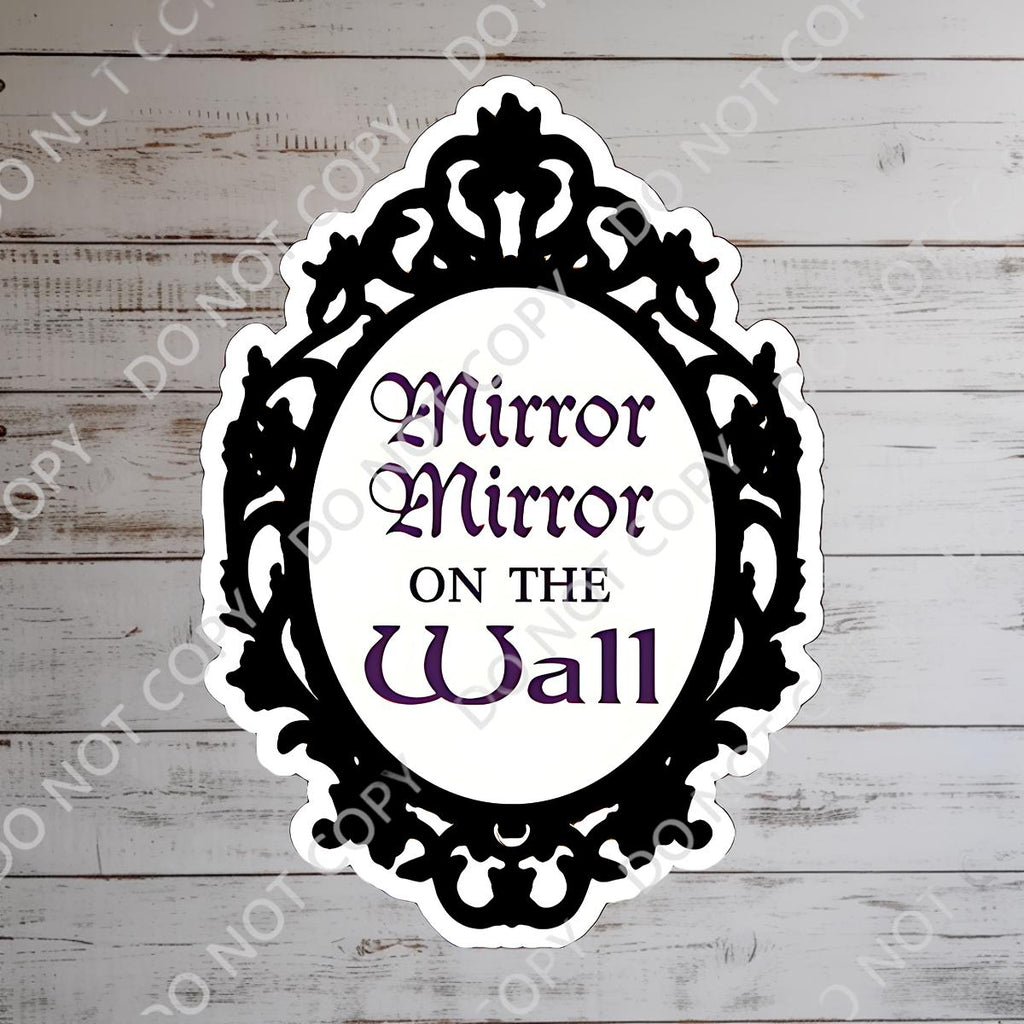 Disneyy Villain Mirror Mirror Snow White Sticker disney villainous Waterproof Disney Laptop, Disneying Water Bottle, Hydro Bottle Vacation