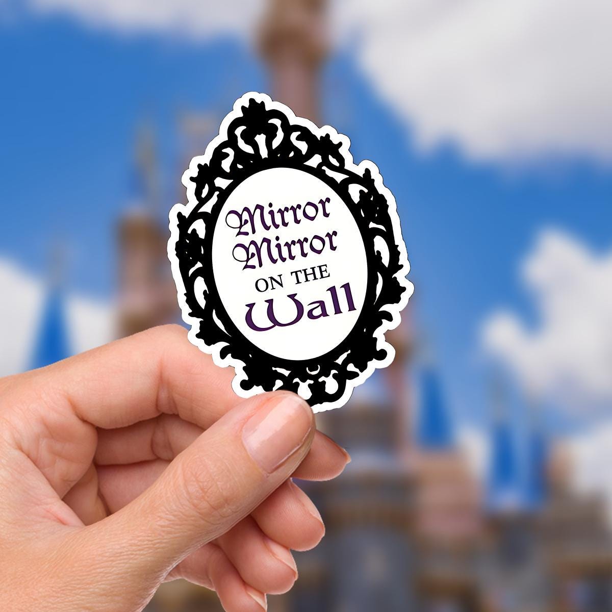 Disneyy Villain Mirror Mirror Snow White Sticker disney villainous Waterproof Disney Laptop, Disneying Water Bottle, Hydro Bottle Vacation