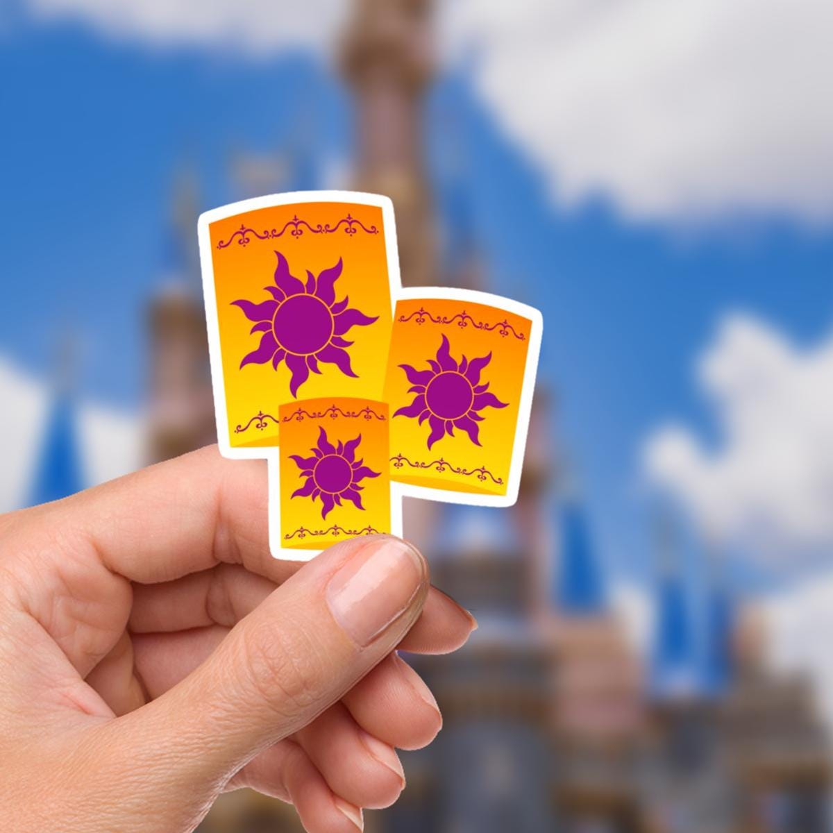 Rapunzel Tangled Lantern Sticker: Waterproof Vinyl Decal
