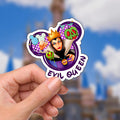 Disneyy Villain Evil Queen sticker Disney Humor villainous Waterproof Disney Laptop, Disneying Water Bottle Hydro Bottle Theme Park Vacation