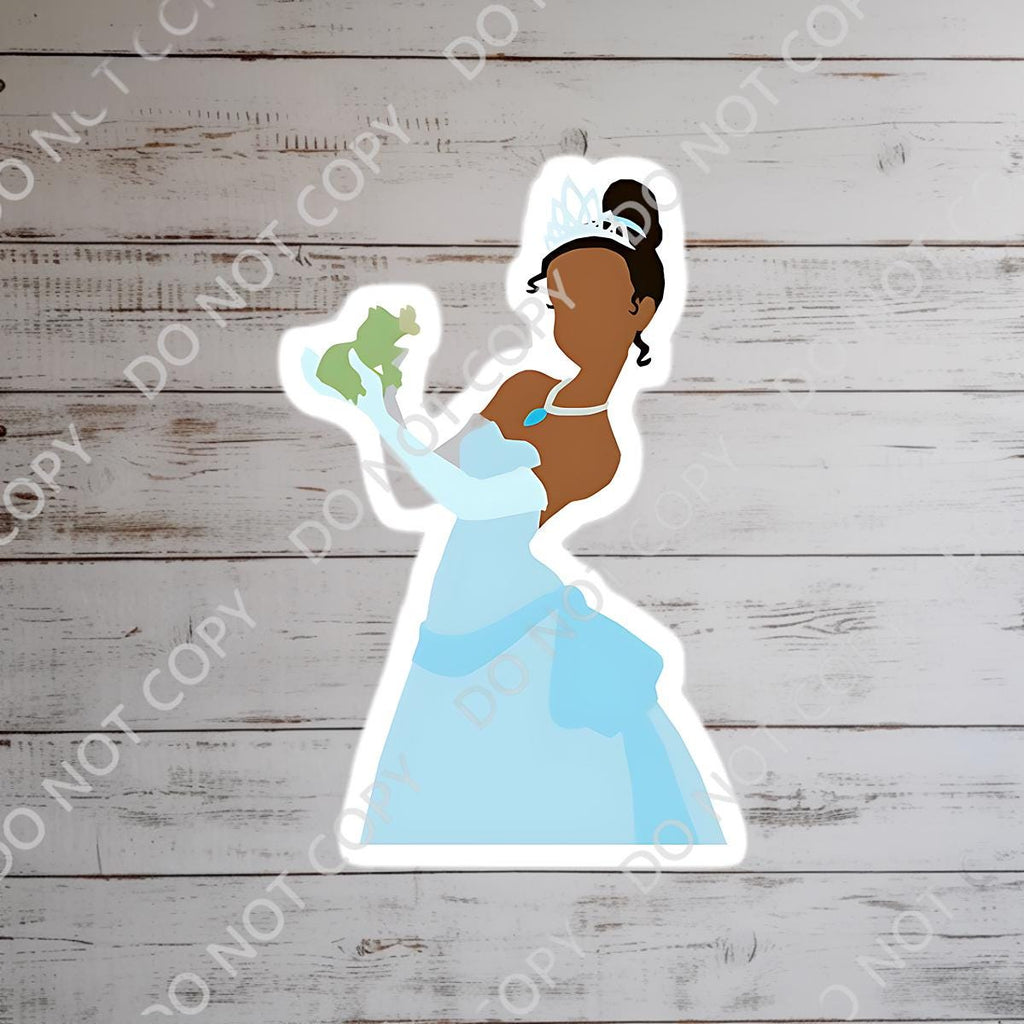 Disney Tiana Princess And The Frog Waterproof Disney Laptop Stickers Tianas Place Disney Gift Planner Stationery Decal Water Bottle Cell