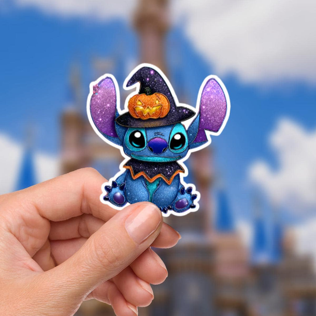 Halloween Stitch Sticker: Waterproof Vinyl Decal for Laptop, Water Bottle