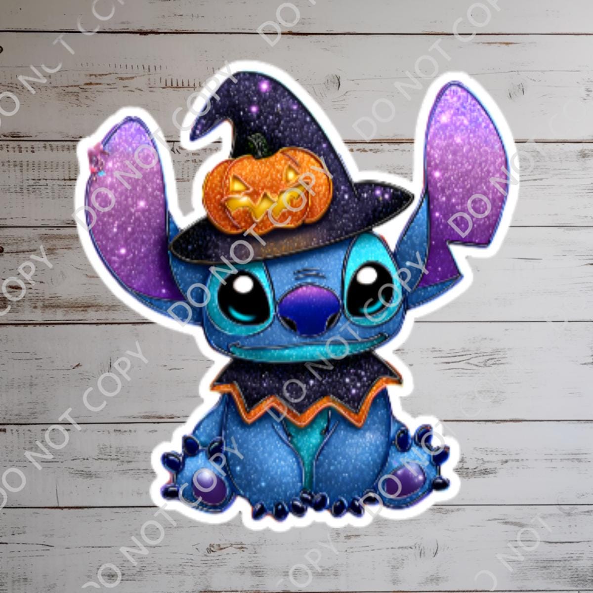 Halloween Stitch Sticker: Waterproof Vinyl Decal for Laptop, Water Bottle
