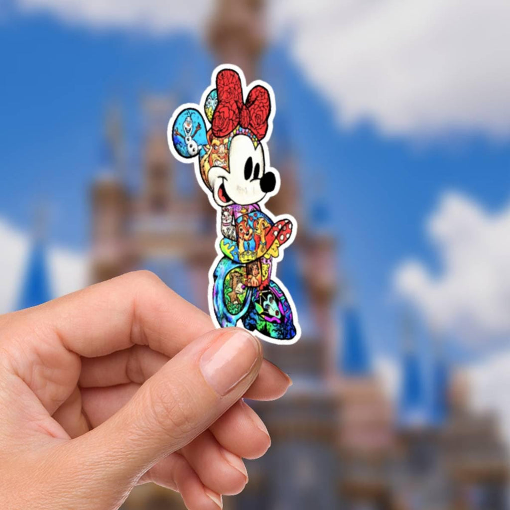Disneyy Minnie Mouse Mouse What A Wonderful World Sticker Waterproof Disney Laptop, Disneying Theme Park Vacation, Castle Park Mouse