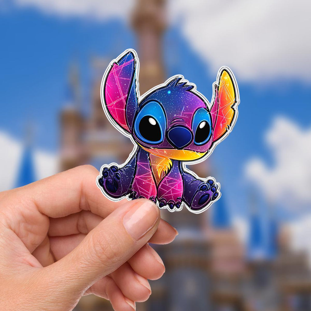 Disney Lilo & Stitch, Stitch Sticker: Waterproof Vinyl Decal for Laptop, Water Bottle