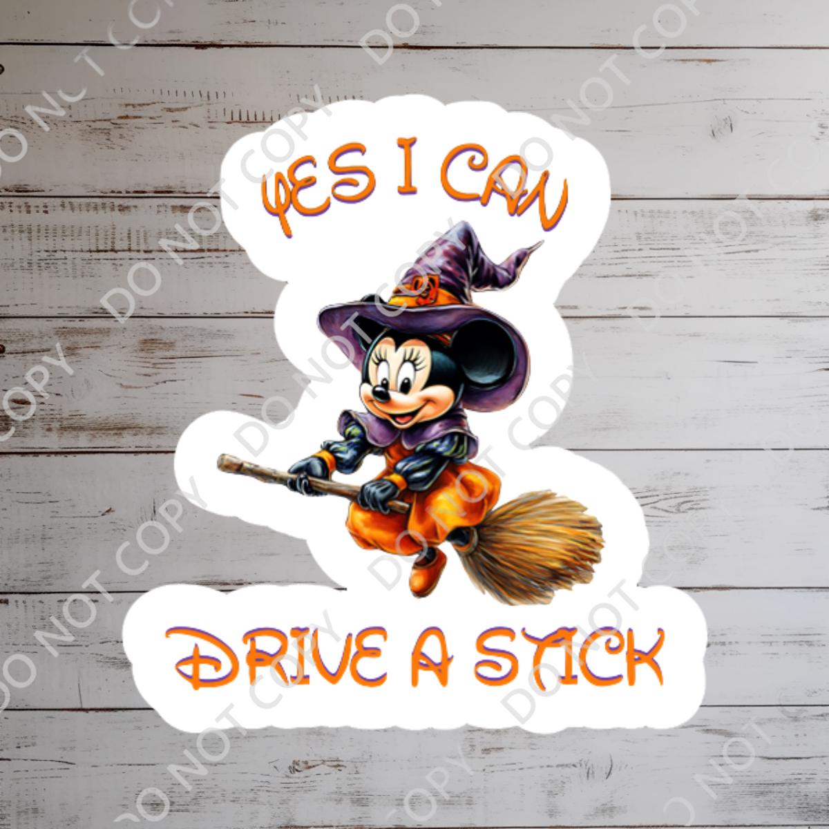 Halloween Minnie Mouse Humor DisneyHalloween Sticker Waterproof Disney Laptop Stickers/ planner stationery decal water bottle