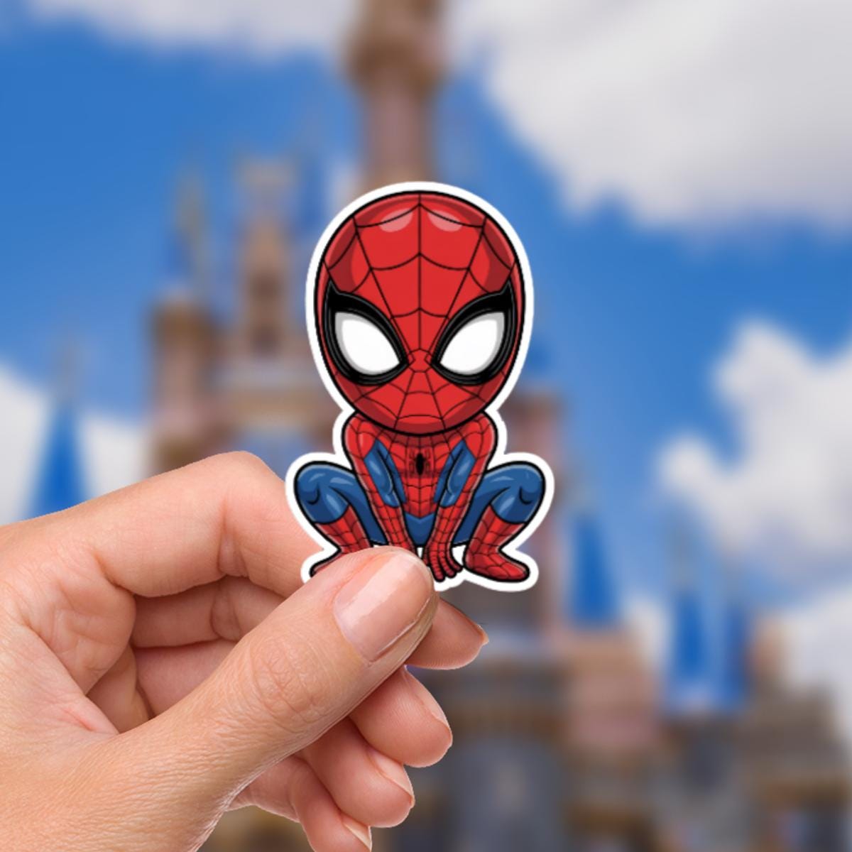 Marvel Spiderman Sticker Disney WaterDisney proof Laptop Stickers,  planner stationery decal water bottle cell