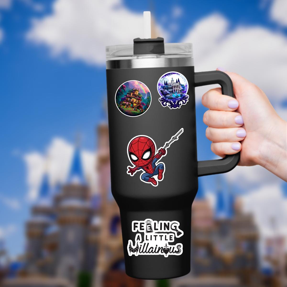 Marvel Spiderman Sticker Disneyy Waterproof Disney Laptop Stickers,  planner stationery decal water bottle cell