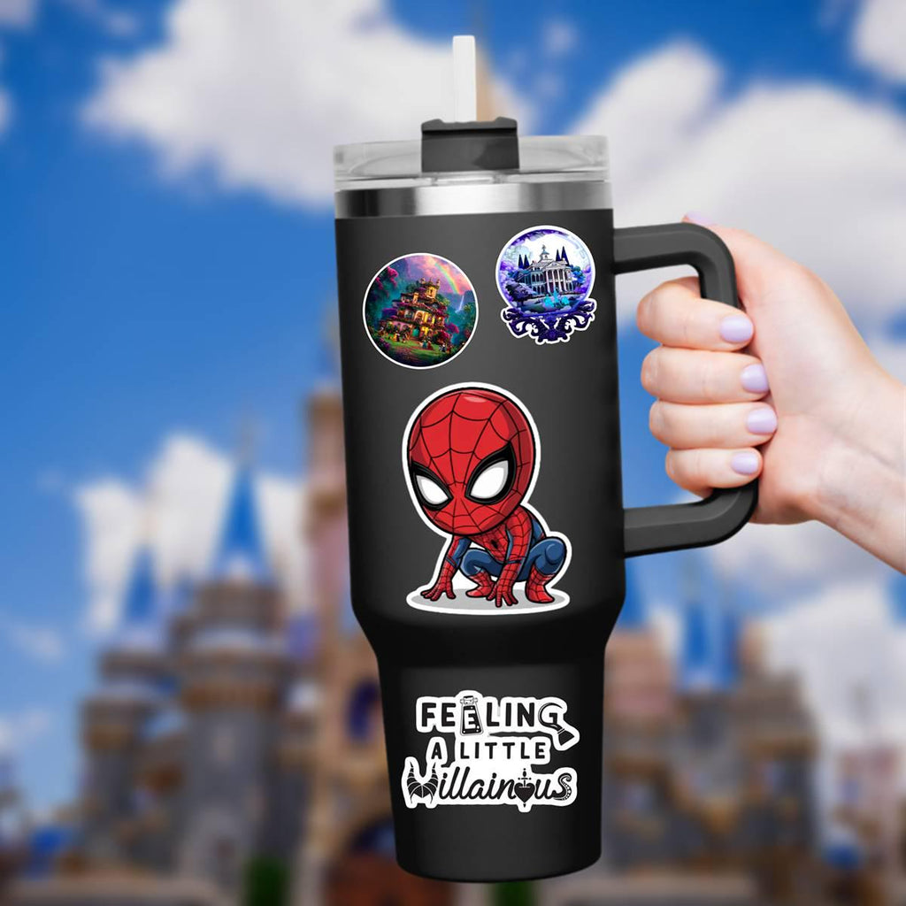 Marvel Spiderman Sticker Disneyy Waterproof Disney Laptop Stickers, planner stationery decal water bottle cell