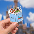 Cinderella Fairy gus gus Vinyl Sticker: Watercolor Castle, Glass Slipper, journal stickers, disney gift, disney present, junk journal