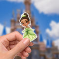 Disney Tiana Princess And The Frog Waterproof Disney Laptop Stickers Tianas Place Disney Gift Planner Stationery Decal Water Bottle Cell