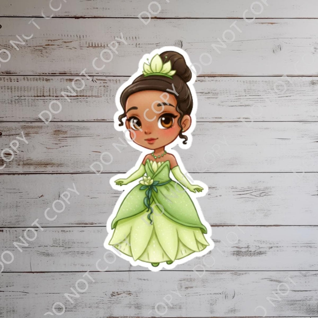 Disney Tiana Princess And The Frog Waterproof Disney Laptop Stickers Tianas Place Disney Gift Planner Stationery Decal Water Bottle Cell