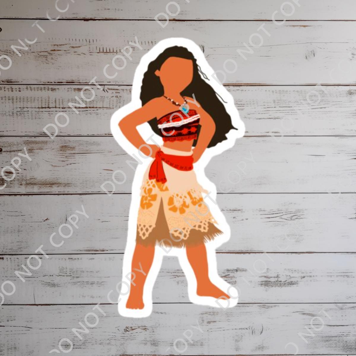 Moana Waterproof Vinyl Disney Sticker - Laptop, Water Bottle Decal