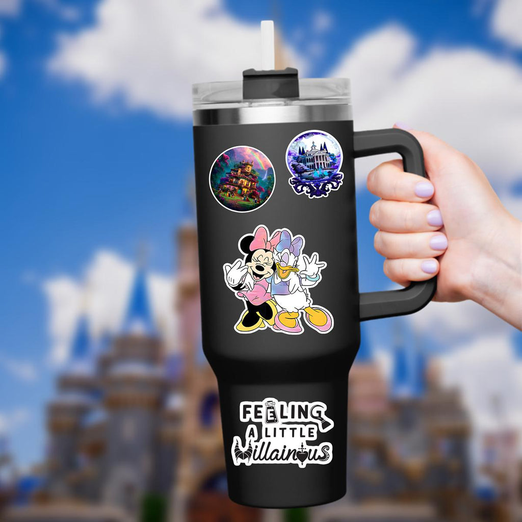 Disneyy Minnie and Daisy Sticker Waterproof Disney Laptop, Disneying Theme Park Vacation, Castle Park Mouse