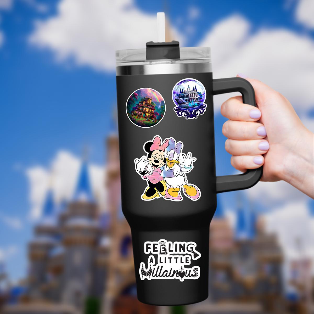 Disneyy Minnie and Daisy Sticker Waterproof Disney Laptop, Disneying Theme Park Vacation, Castle Park Mouse