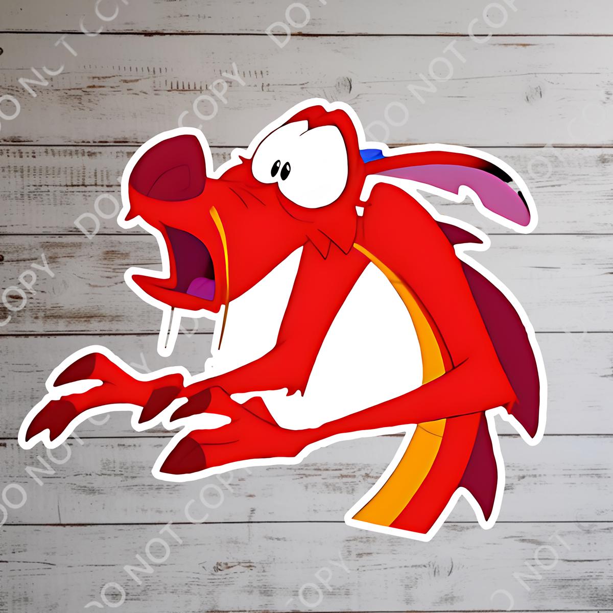 Mulan Limp Noodle Funny Humor Sticker Hydro Water Bottle Disney Gift Waterproof Disney Laptop, Disneying Theme Park Vacation, Castle Park