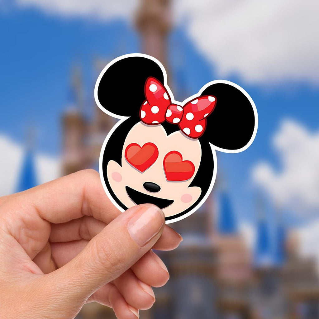 Minnie and Mickey Mouse Love Sticker: Waterproof Vinyl Decal