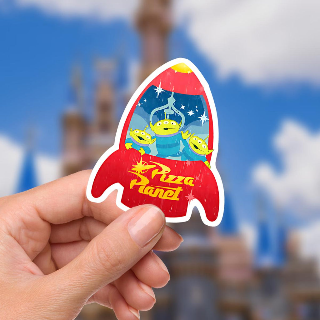 Disney Pizza Planet Sticker: Toy Story Buzz Lightyear, Waterproof Vinyl Decal
