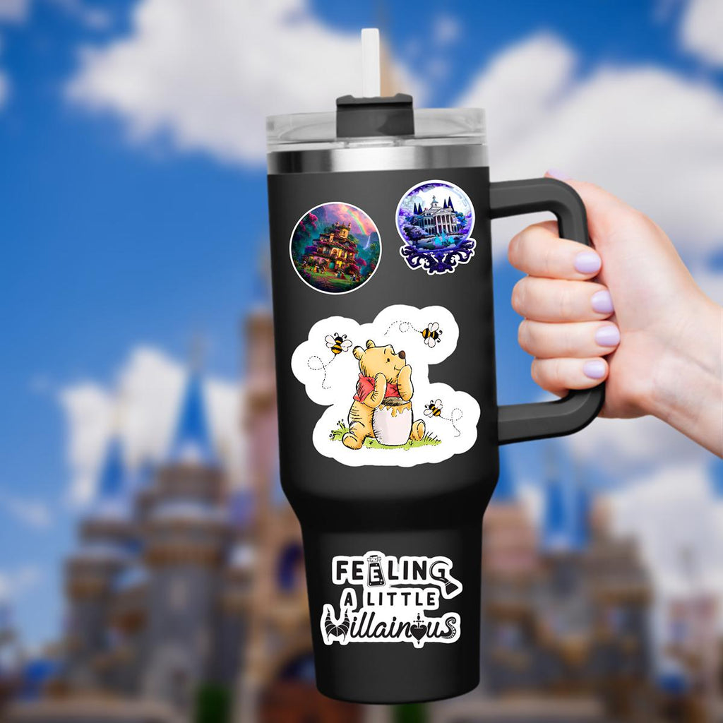Disneyy Winnie The Pooh Disney Laptop Sticker Positive Affirmation planner stationery decal water bottle cell