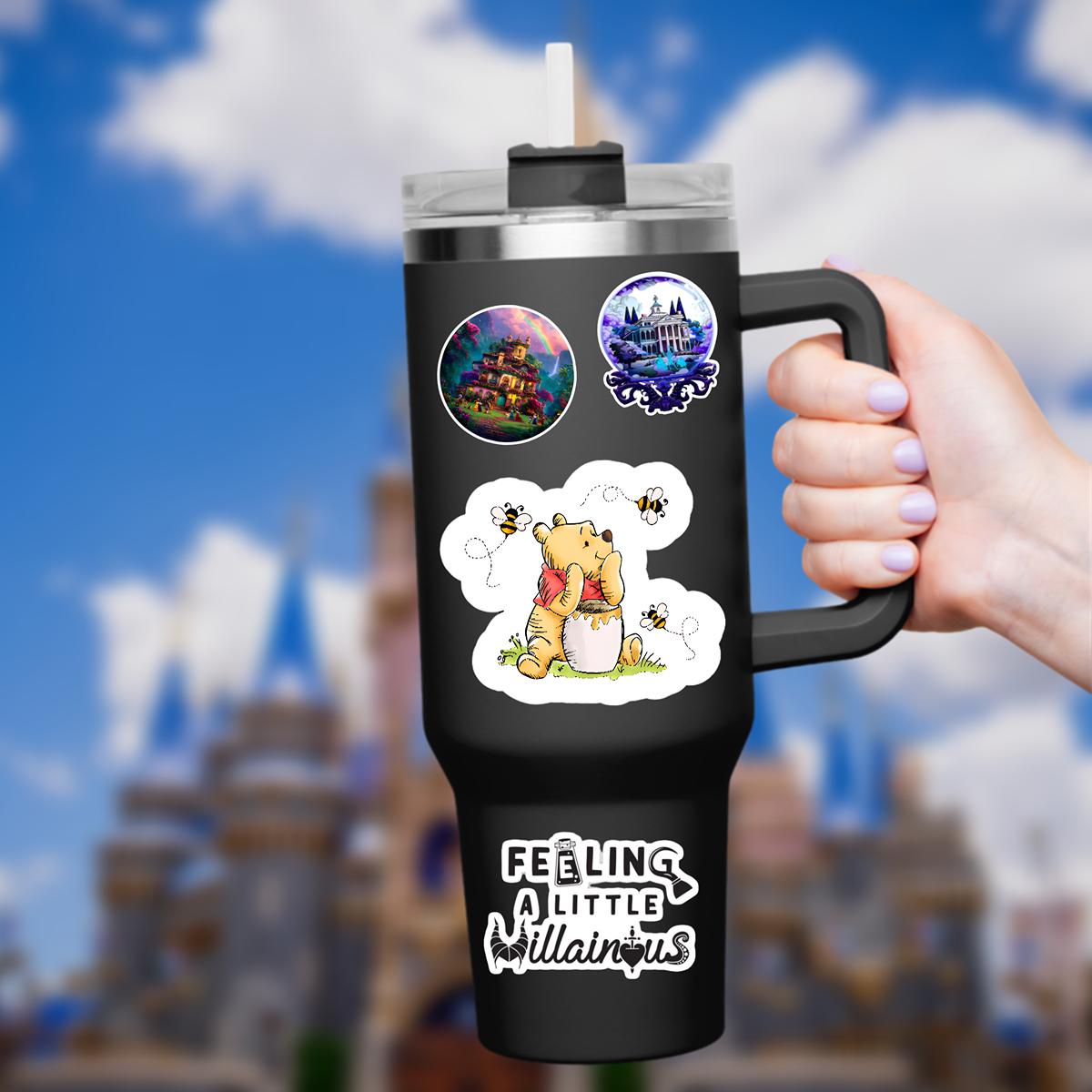 Disneyy Winnie The Pooh Disney Laptop Sticker Positive Affirmation planner stationery decal water bottle cell