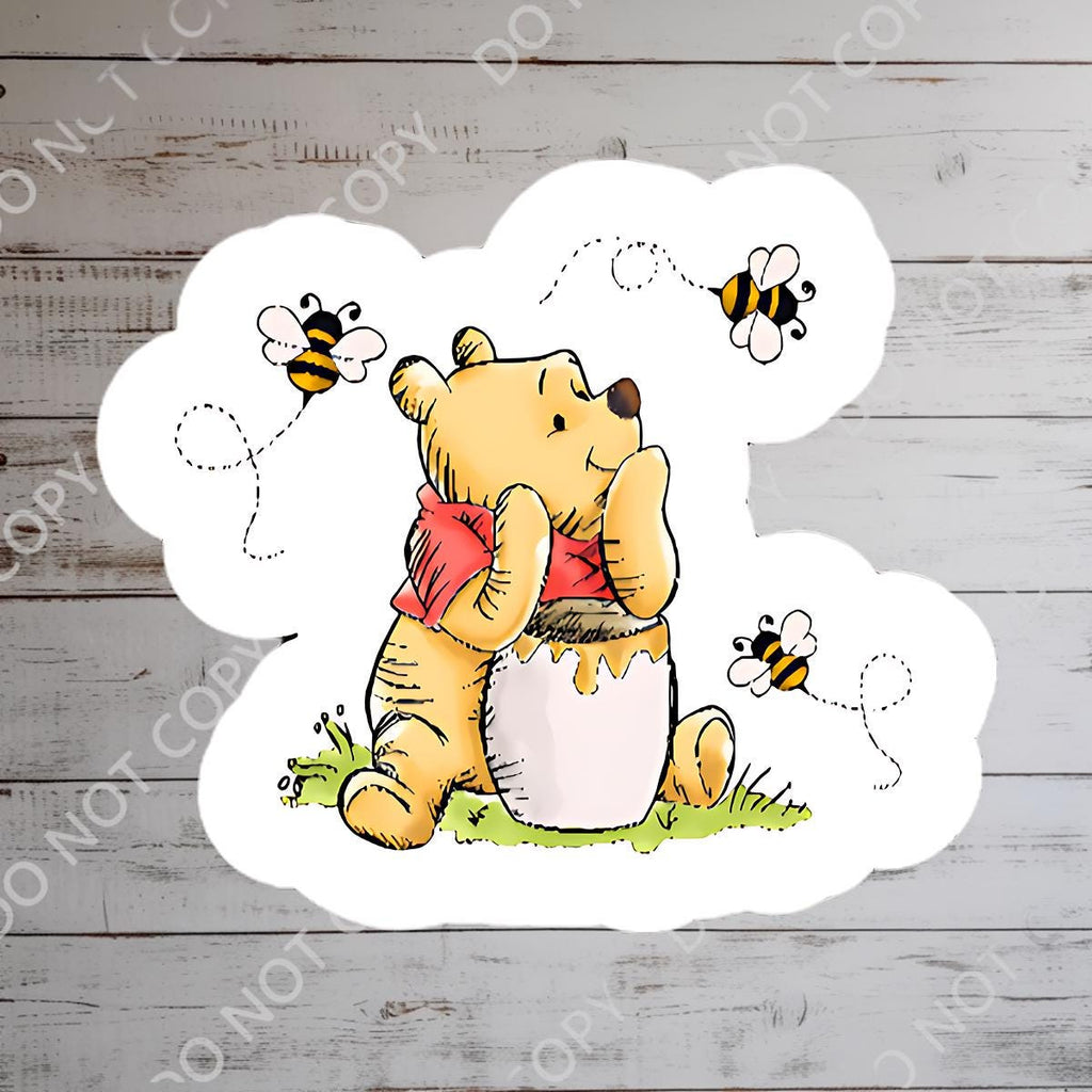 Disneyy Winnie The Pooh Disney Laptop Sticker Positive Affirmation planner stationery decal water bottle cell