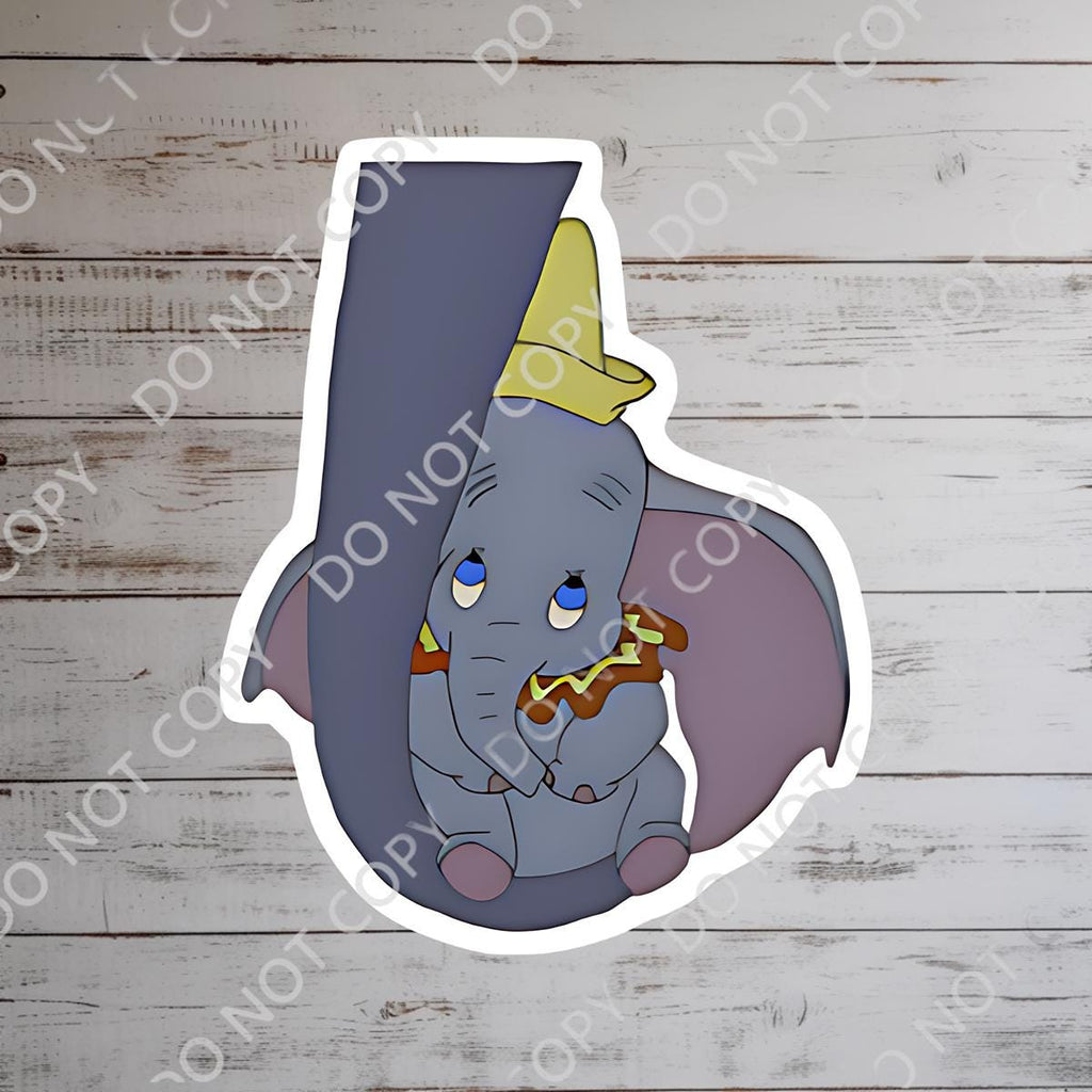 Dumbo Disney Sticker Waterproof Disney Laptop, Disneying Theme Park Vacation, Castle Park Mouse