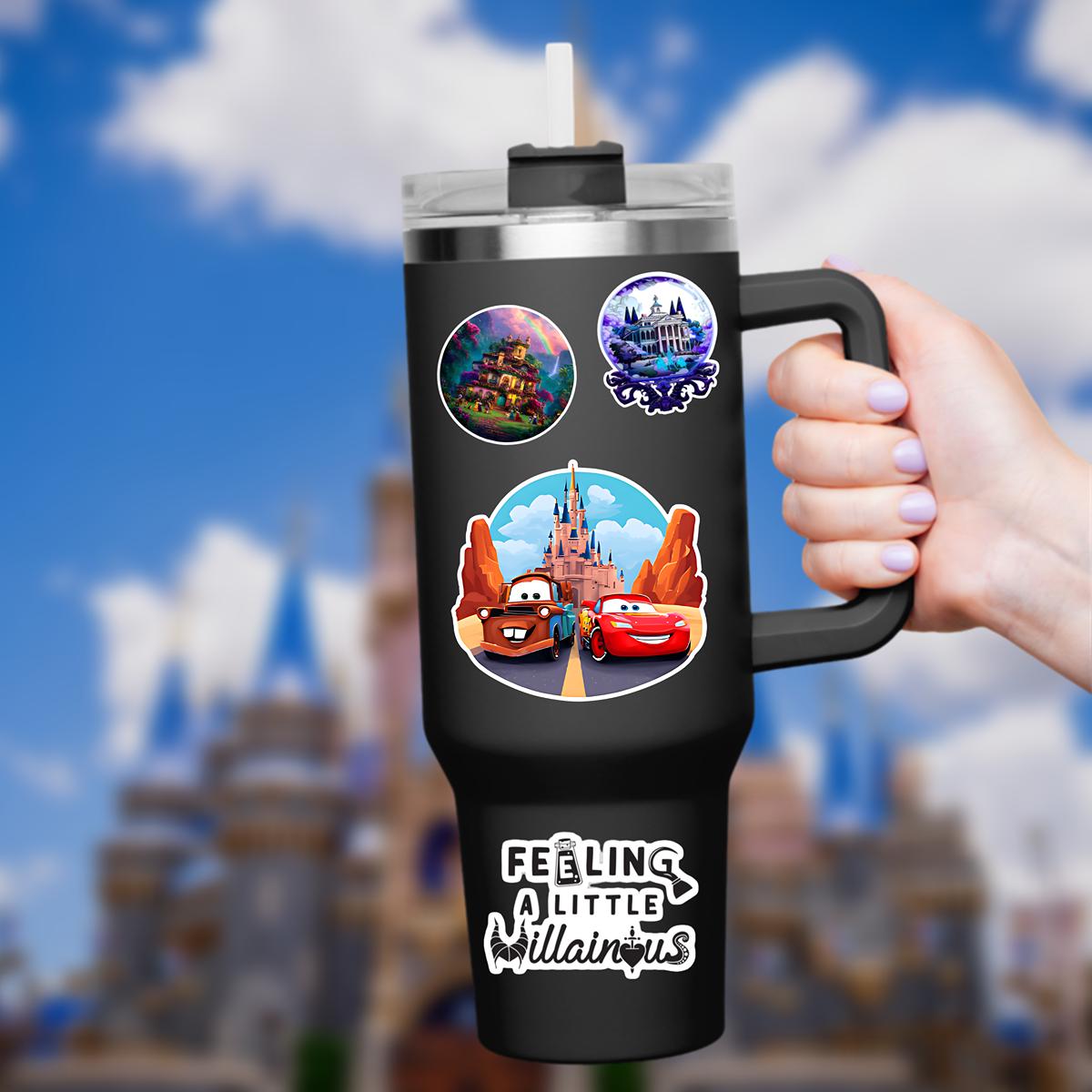 Lightning McQueen Mater Disney Cars Sticker: Waterproof Vinyl Decal hydro bottle, journal