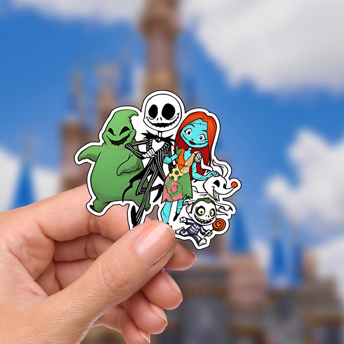 Disney Nightmare Before Christmas Sticker: Waterproof Vinyl Decal for Laptop, Water Bottle