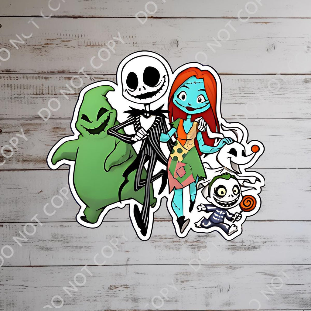 Disney Nightmare Before Christmas Sticker: Waterproof Vinyl Decal for Laptop, Water Bottle