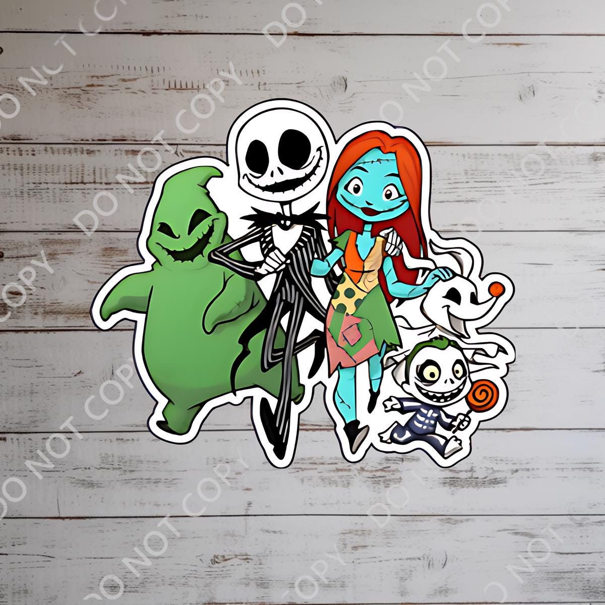 Disney Nightmare Before Christmas Sticker: Waterproof Vinyl Decal for Laptop, Water Bottle