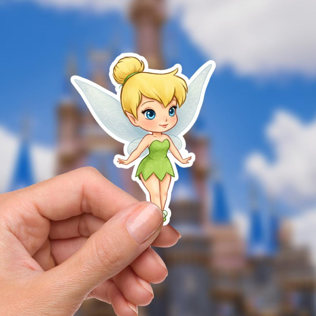 Tinker Bell Disneyy Sticker Water Bottle  Sticker Waterproof Disney Laptop Stickers planner stationery decal water bottle