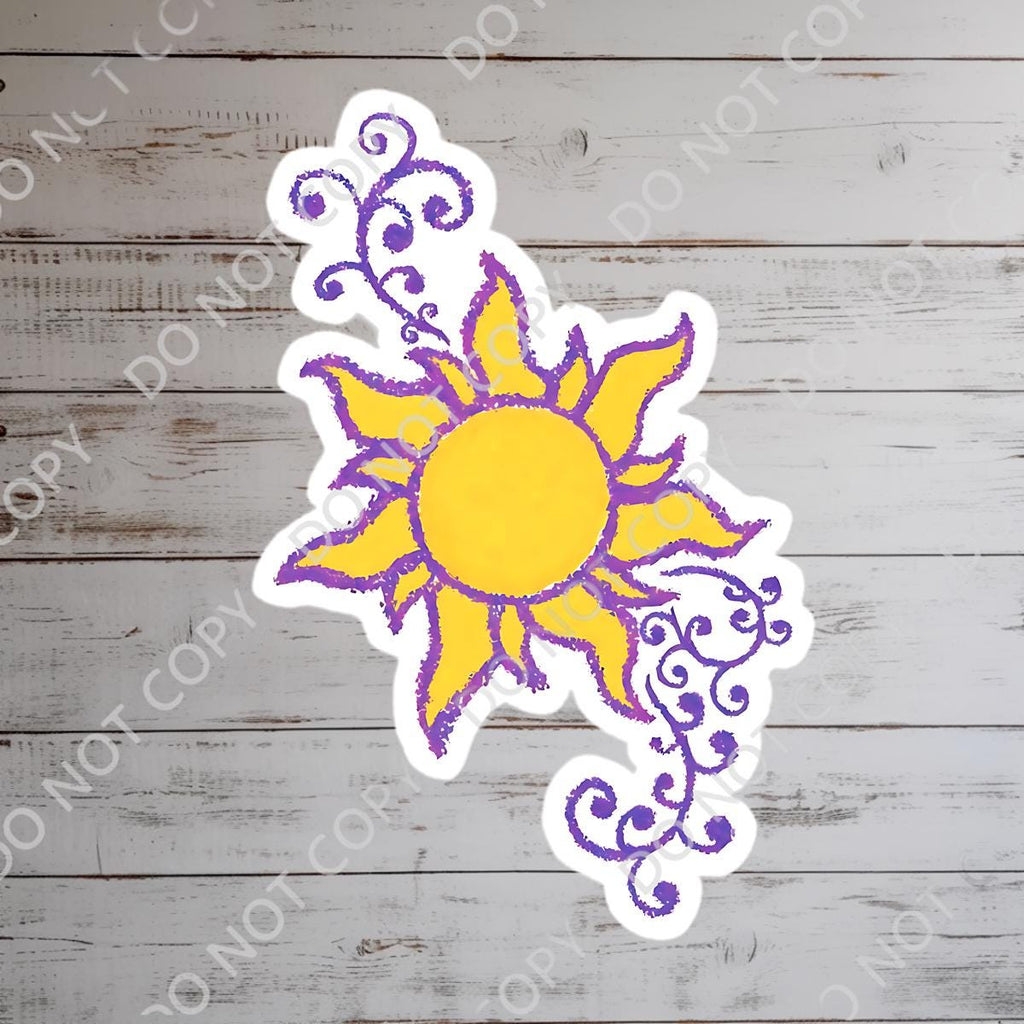Rapunzel Tangled Lantern Sticker: Waterproof Vinyl Decal