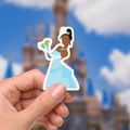 Disney Tiana Princess And The Frog Waterproof Disney Laptop Stickers Tianas Place Disney Gift Planner Stationery Decal Water Bottle Cell