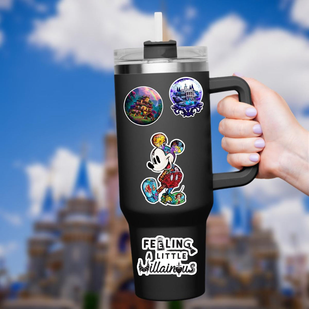 Disney Mickey Mouse What A Wonderful World Sticker Waterproof Disney Laptop, Disneying Theme Park Vacation, Castle Park Mouse