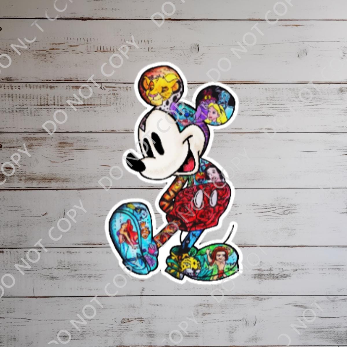 Disney Mickey Mouse What A Wonderful World Sticker Waterproof Disney Laptop, Disneying Theme Park Vacation, Castle Park Mouse