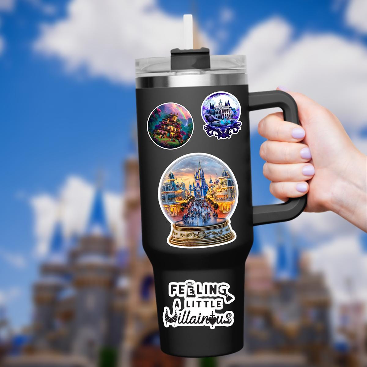 Disney World Castle Main Street WDW Laptop Sticker/ Magic Kingdom Fantasyland Disney decal/ planner water bottle cell phone decal
