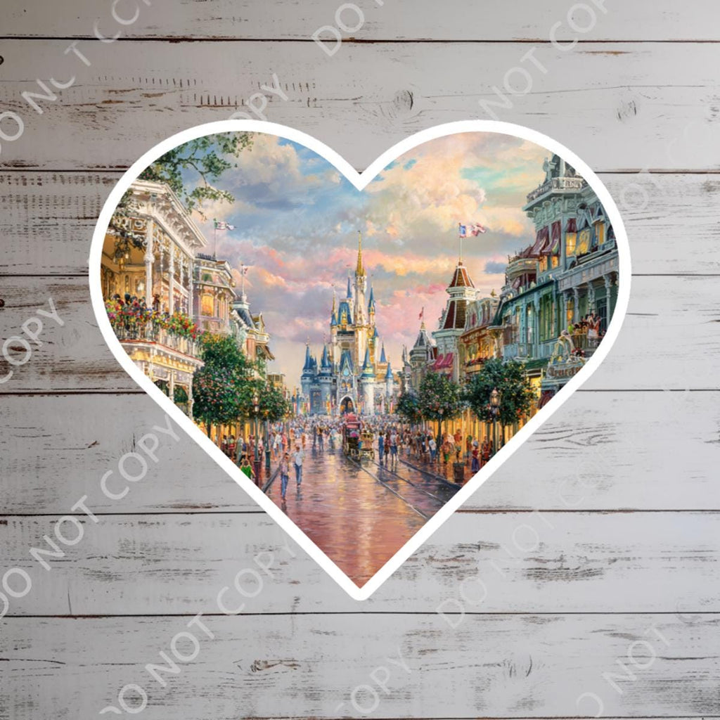Disneyy World Castle Main Street WDW Laptop Sticker/ Magic Kingdom Fantasyland Disney decal/ planner water bottle cell phone decal Disney presents, Disney Gifts, Junk Journal, Journal stickers,