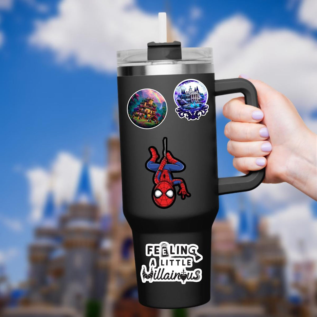 Marvel Spiderman Sticker Disneyy Waterproof Disney Laptop Stickers, planner stationery decal water bottle cell
