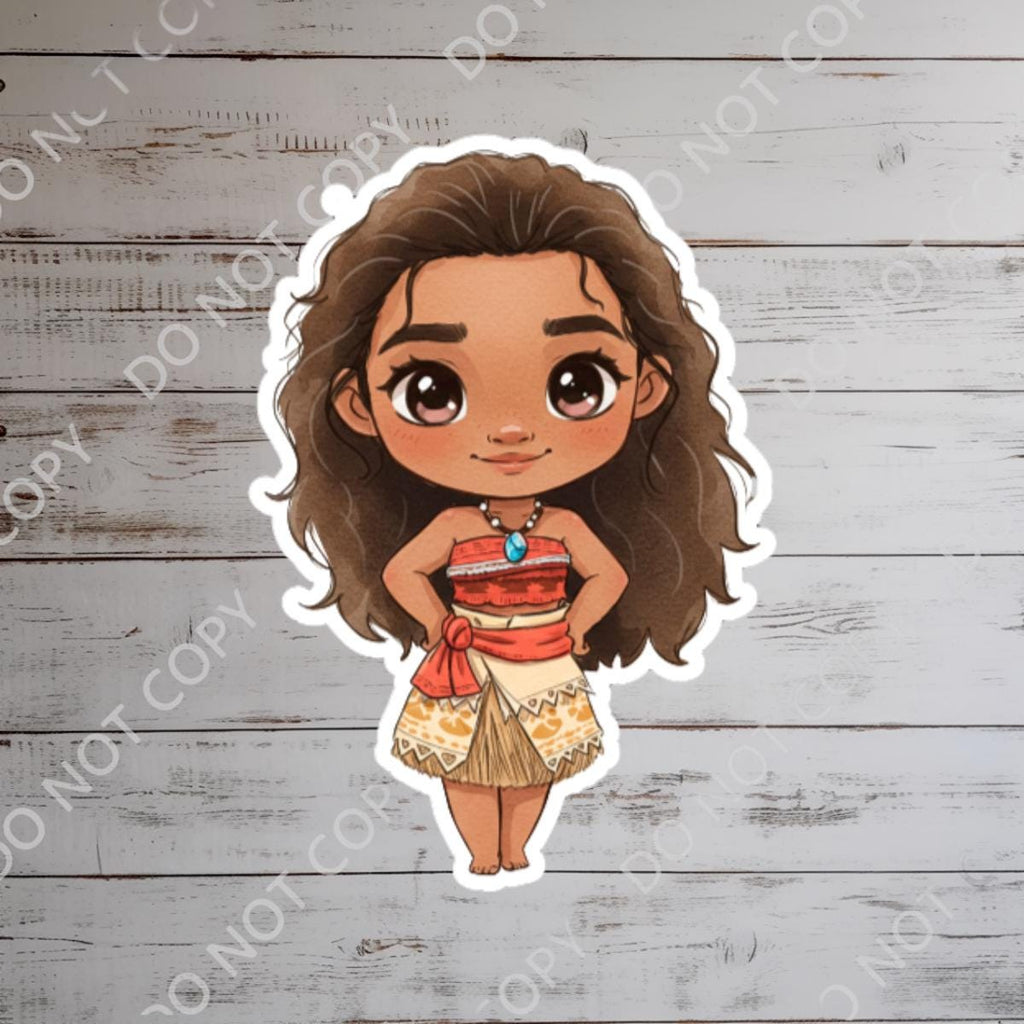 Moana Maui Disneyy Sticker Water Bottle Sticker Waterproof Disney Laptop Stickers planner stationery decal water bottle