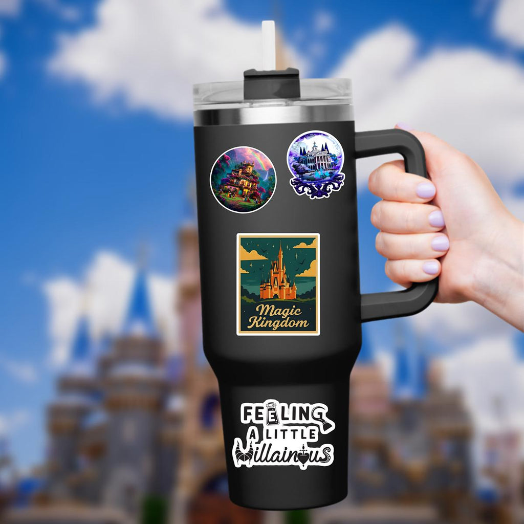 Disney Magic Kingdom What A Wonderful World Sticker Waterproof Disney Laptop, Disneying Theme Park Vacation, Castle Park Mouse