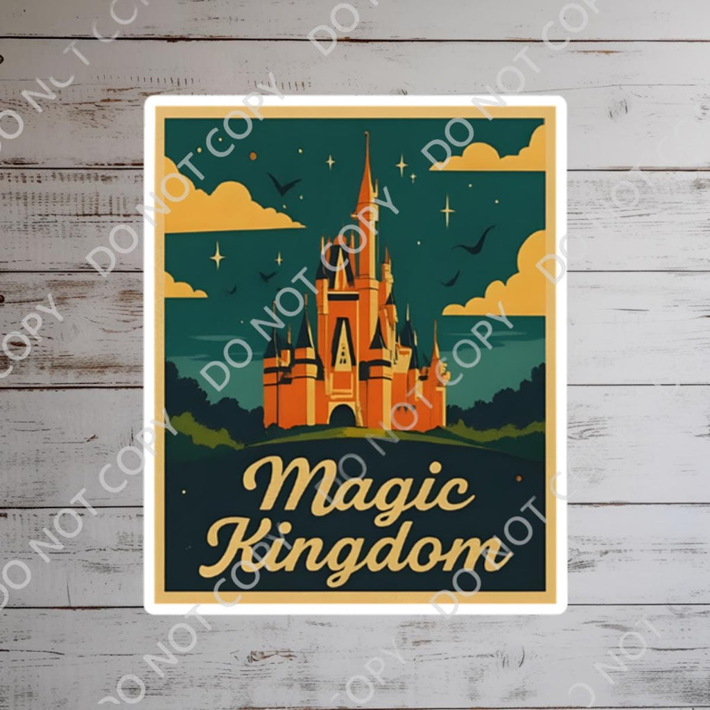 Disney Magic Kingdom What A Wonderful World Sticker Waterproof Disney Laptop, Disneying Theme Park Vacation, Castle Park Mouse