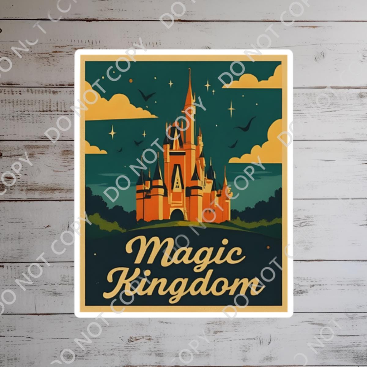 Disney Magic Kingdom What A Wonderful World Sticker Waterproof Disney Laptop, Disneying Theme Park Vacation, Castle Park Mouse
