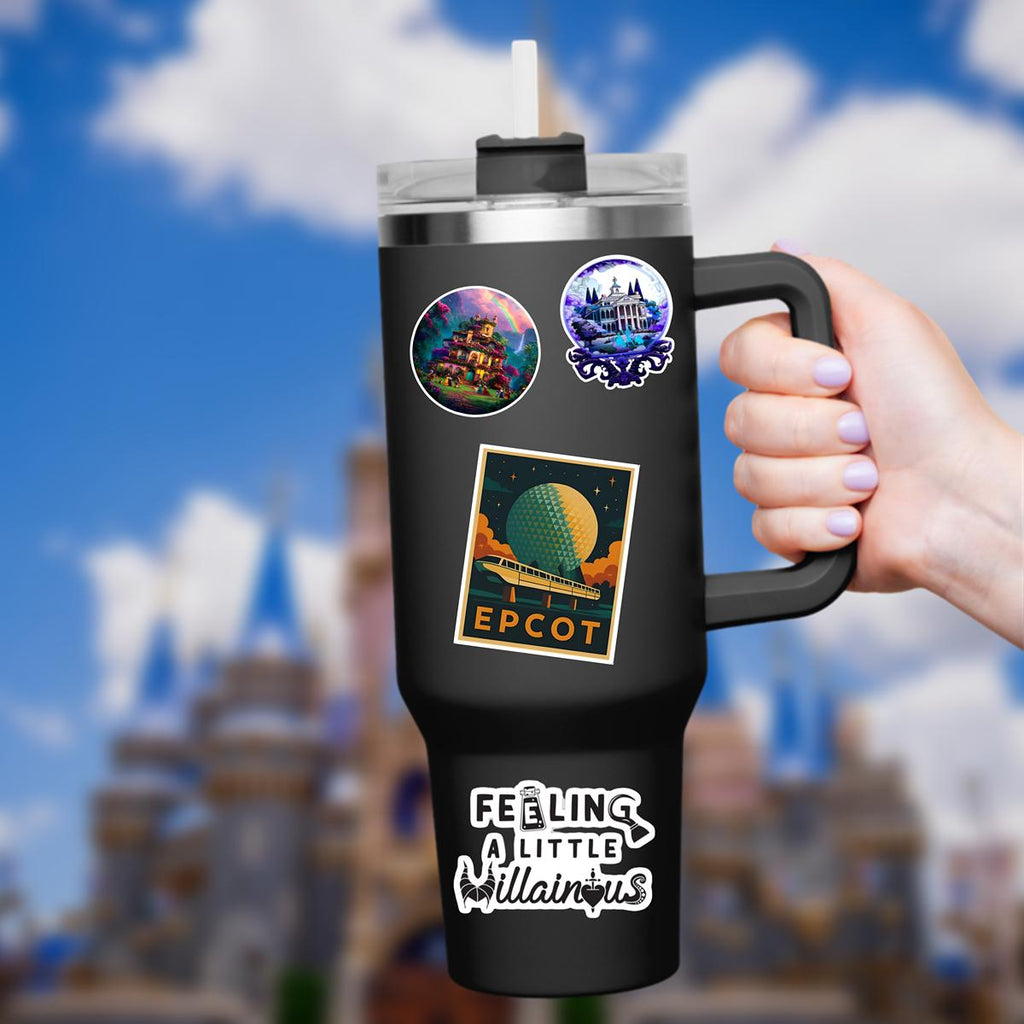 Disney Epcot Sticker What A Wonderful World Sticker Waterproof Disney Laptop, Disneying Theme Park Vacation, Castle Park Mouse