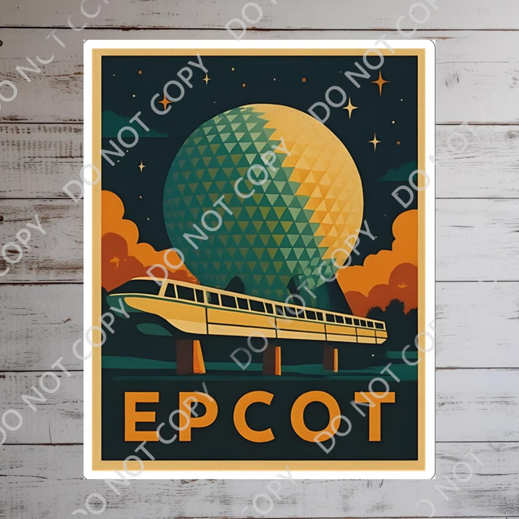 Disney Epcot Sticker What A Wonderful World Sticker Waterproof Disney Laptop, Disneying Theme Park Vacation, Castle Park Mouse