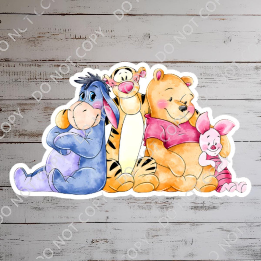 Winnie The Pooh & Friends Sticker: Waterproof Vinyl Decal