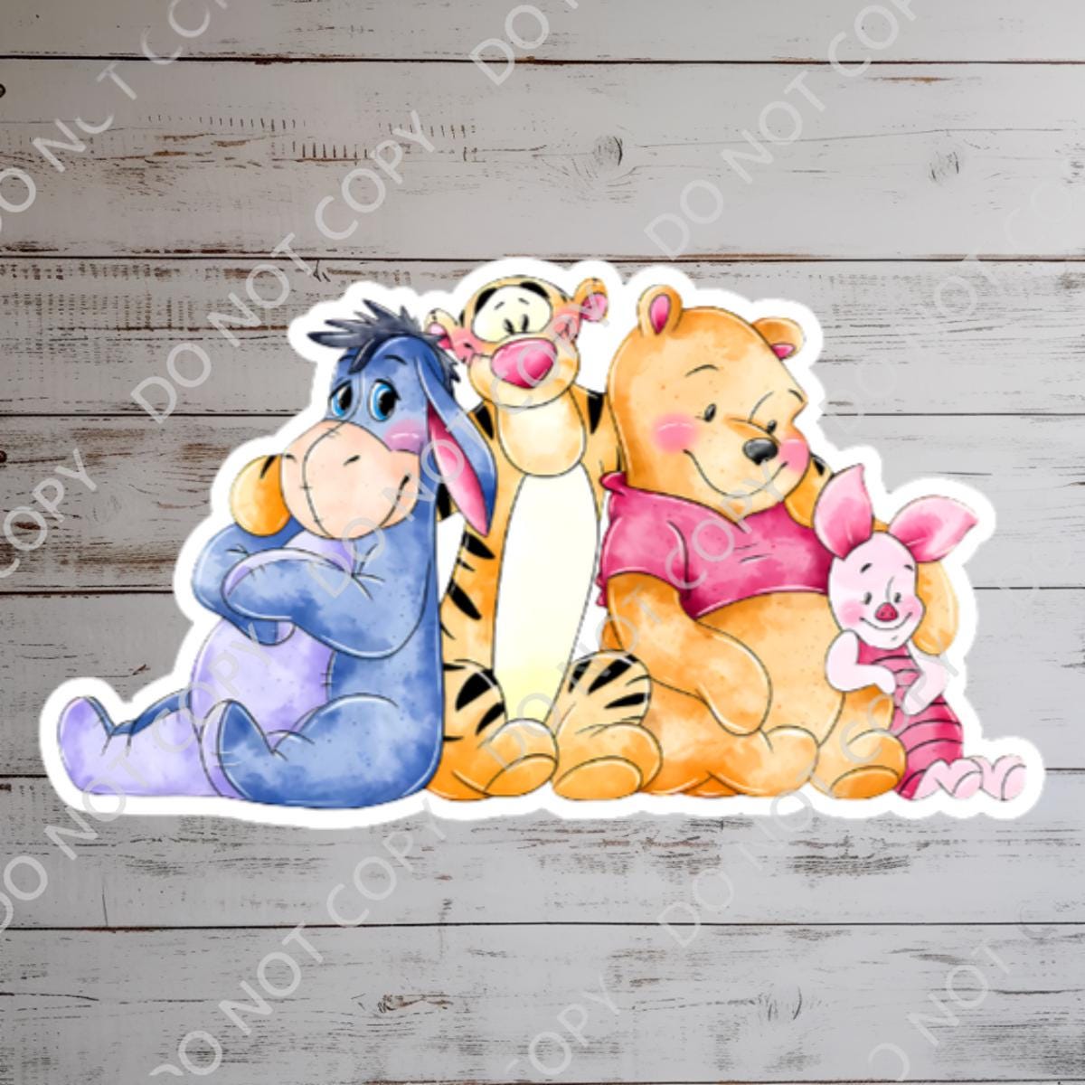 Winnie The Pooh & Friends Sticker: Waterproof Vinyl Decal