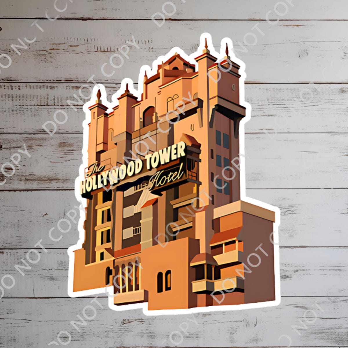 Disney Hotel Tower of Terror Sticker Waterproof Disney Laptop Stickers Disney souvenir planner stationery decal water bottle cell phone